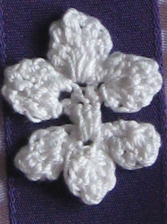 crochet fleur clear